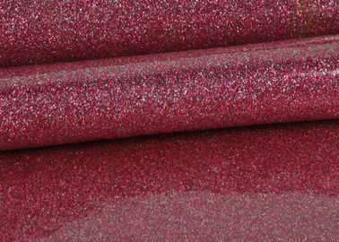 中国 布の底が付いているピンクのきらめきポリ塩化ビニールの生地の革によじ登る1.38mポリ塩化ビニール サプライヤー
