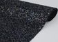 レーザーの黒のきらめきの生地を支持する綿は混合されたきらめき材料の生地光っています サプライヤー