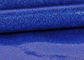 布の底が付いている青いポリ塩化ビニールのきらめきの生地、特別な織物の革輝きのきらめきの生地 サプライヤー